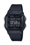 CASIO Collection Dual Time Chronograph Black Rubber Strap