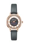 KENNETH COLE Ladies Crystals Grey Leather Strap