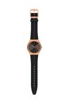 SWATCH Soccer Passion Bienne By Night Brown Rubber Strap