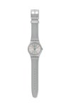 SWATCH Essentialls Metaline Grey Silicone Strap