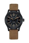 HAMILTON Titanium Automatic Brown Leather Strap