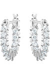 SWAROVSKI White Vittore Mini Hoop Pierced Earrings