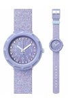 FLIK FLAK Lilaxus Crystals Purple Silicone Strap