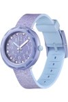 FLIK FLAK Lilaxus Crystals Purple Silicone Strap