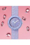 FLIK FLAK Lilaxus Crystals Purple Silicone Strap