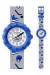 FLIK FLAK City of Life Puck It Grey Fabric Strap