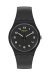 SWATCH Gents Masa Black Plastic Strap