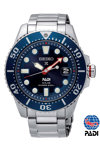 SEIKO Prospex Divers PADI Solar Silver Stainless Steel Bracelet