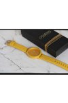 OOZOO Timepieces Yellow Leather Strap