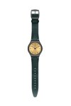 SWATCH Trovalized Black Leather Strap