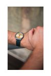 SWATCH Trovalized Black Leather Strap