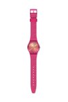 SWATCH Gents Chrysanthemum Fuchsia Silicone Strap