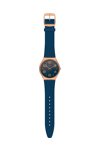 SWATCH Skin Irony Night Trick Blue Rubber Strap