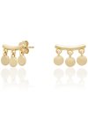 JCOU Coins 14ct Gold-Plated Sterling Silver Earrings