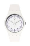 SWATCH Gents WhiteNpurple White Silicone Strap