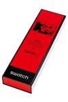 SWATCH Keith Haring Mickey Blanc sur Noir Black Silicone Strap