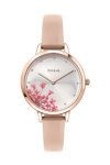 OUI&ME Fleurette Pink Leather Strap