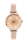 OUI&ME Fleurette Pink Leather Strap