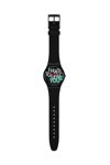 SWATCH Hate 2 Love Black Silicone Strap