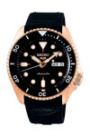 SEIKO 5 Sports Automatic Black Silicone Strap