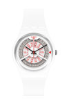 SWATCH Gents N-Igma Navy White Silicone Strap