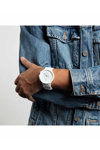 SWATCH Big Bold Chequered White Chronograph White Silicone Strap