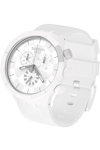 SWATCH Big Bold Chequered White Chronograph White Silicone Strap