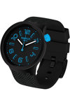 SWATCH Big Bold Deep Concrete Black Silicone Strap