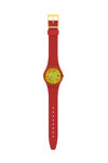 SWATCH Retro-Rosso Red Silicone Strap