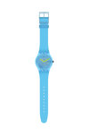 SWATCH Ocean Blur Blue Silicone Strap