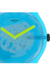 SWATCH Ocean Blur Blue Silicone Strap