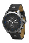 GUARDO Gents Grey Leather Strap