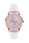 FERENDI Somnia Crystals White Leather Strap