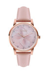 FERENDI Somnia Crystals Pink Leather Strap