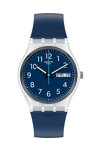 SWATCH Rinse Repeat Navy Blue Plastic Strap