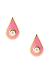 Earrings 9ct Gold Tear with Enamel Ino&Ibo