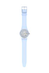 SWATCH New Gent Flowerscreen Light Blue Silicone Strap