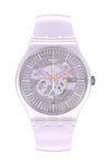 SWATCH New Gent Pink Mist Purple Silicone Strap