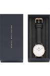 DANIEL WELLINGTON Sheffield Black Leather Strap 40mm