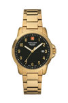 SWISS ALPINE MILITARY Leader Gold Stainless Steel Bracelet