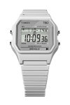 TIMEX T80 Chronograph White Stainless Steel Bracelet