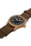 HAMILTON Khaki Field Mechanical Bronze with Brown Leather strap