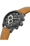 TIMBERLAND Nickerson Dual Time Brown Leather Strap