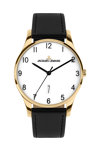 Jacques LEMANS London Black Leather Strap