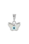 Ino&Ibo 9ct White Gold Pendant with Evil Eye Protection