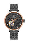 PIERRE LANNIER Automatic Black Stainless Steel Bracelet