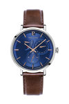 PIERRE LANNIER Evidence Automatic Brown Leather Strap