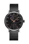 PIERRE LANNIER Evidence Automatic Black Stainless Steel Bracelet