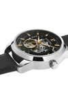 PIERRE LANNIER Automatic Black Leather Strap