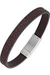 Stainless steel Bracelet with Leather by All Blacks